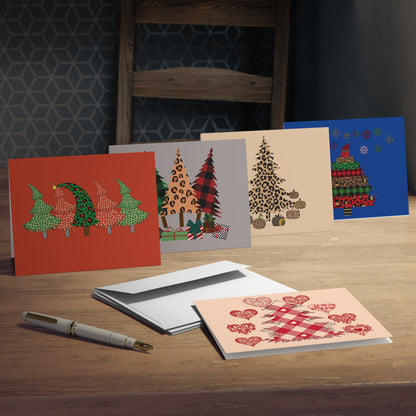 Multi Design Christmas Tree Greeting Cards