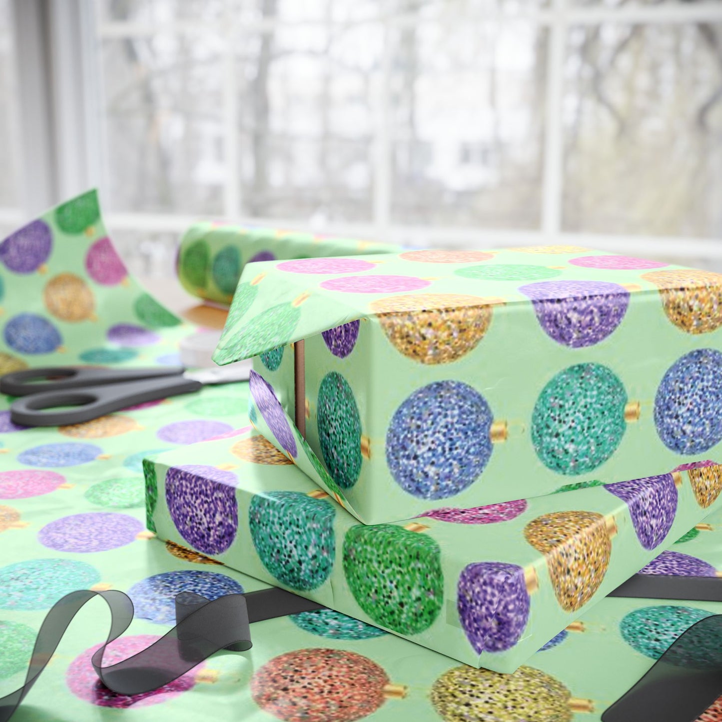 Christmas Bulb Wrapping Paper