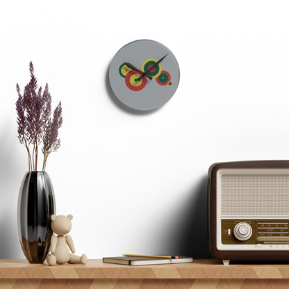 Symmetrical Colored Acrylic Wall Clock