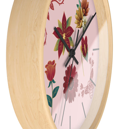 Wildflower Wall Clock