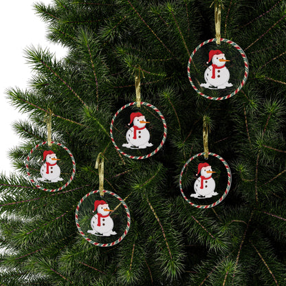 Jolly Festive Snowman Ornament