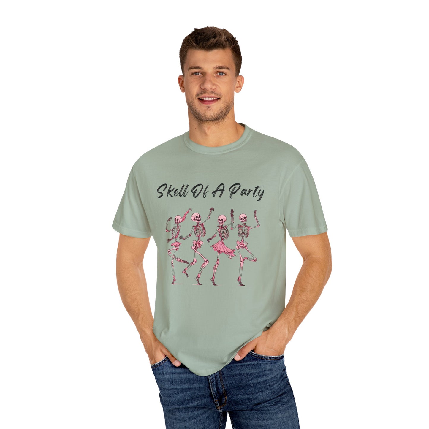 Skell Of A Party Tee Shirt, Playful Skeleton Shirt, Halloween Comfort Color Tee, Comfort Color Skeleton Shirt, Skeletons Dancing Shirt, Skeleton Party Tee Shirt, Halloween Party Tee Shirt,