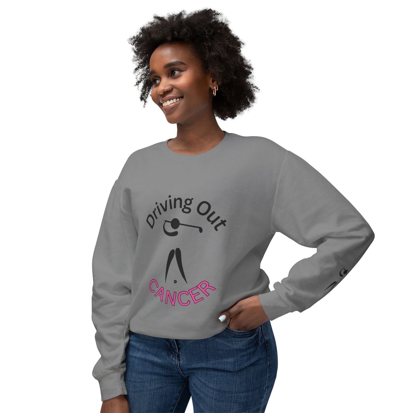 Driving Out Cancer Apparel, Comfortable Cancer Support Shirt, Inspirational Cancer Apparel, Unisex Cancer Sweatshirt, Cancer Awareness Sweatshirt, Golf Cancer Fighter Sweatshirt, Cancer Warrior Shirt