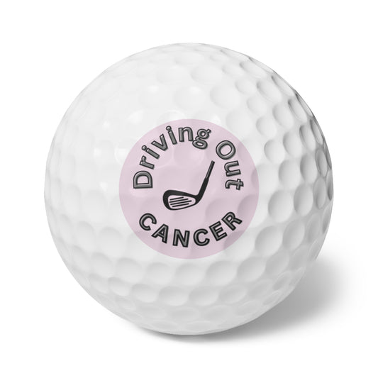 Driving Out Cancer Golf Ball, Cancer Survivor Golf Gift,Charity Golf Ball, Inspirational Golf Ball, Golf Tournament Gift, Golf Wedding Favor