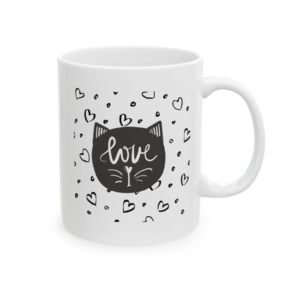 I Love My Cat Mug – Cute Valentine Cat Lover Coffee Cup