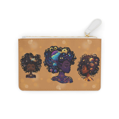 Mini Afro American Woman Enchanting Clutch Pouch