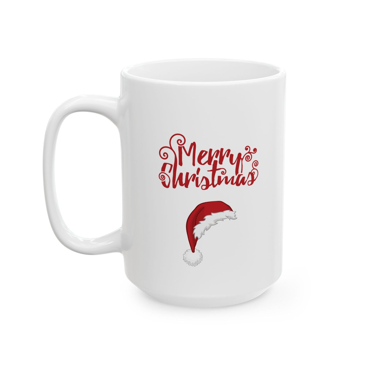 Merry Christmas Santa Hat Mug, Holiday Hat Coffee Mug, Xmas Santa Hat Mug, Santa Hat Coffee Mug, Holiday Santa Hat Mug, Red Hat Mug.