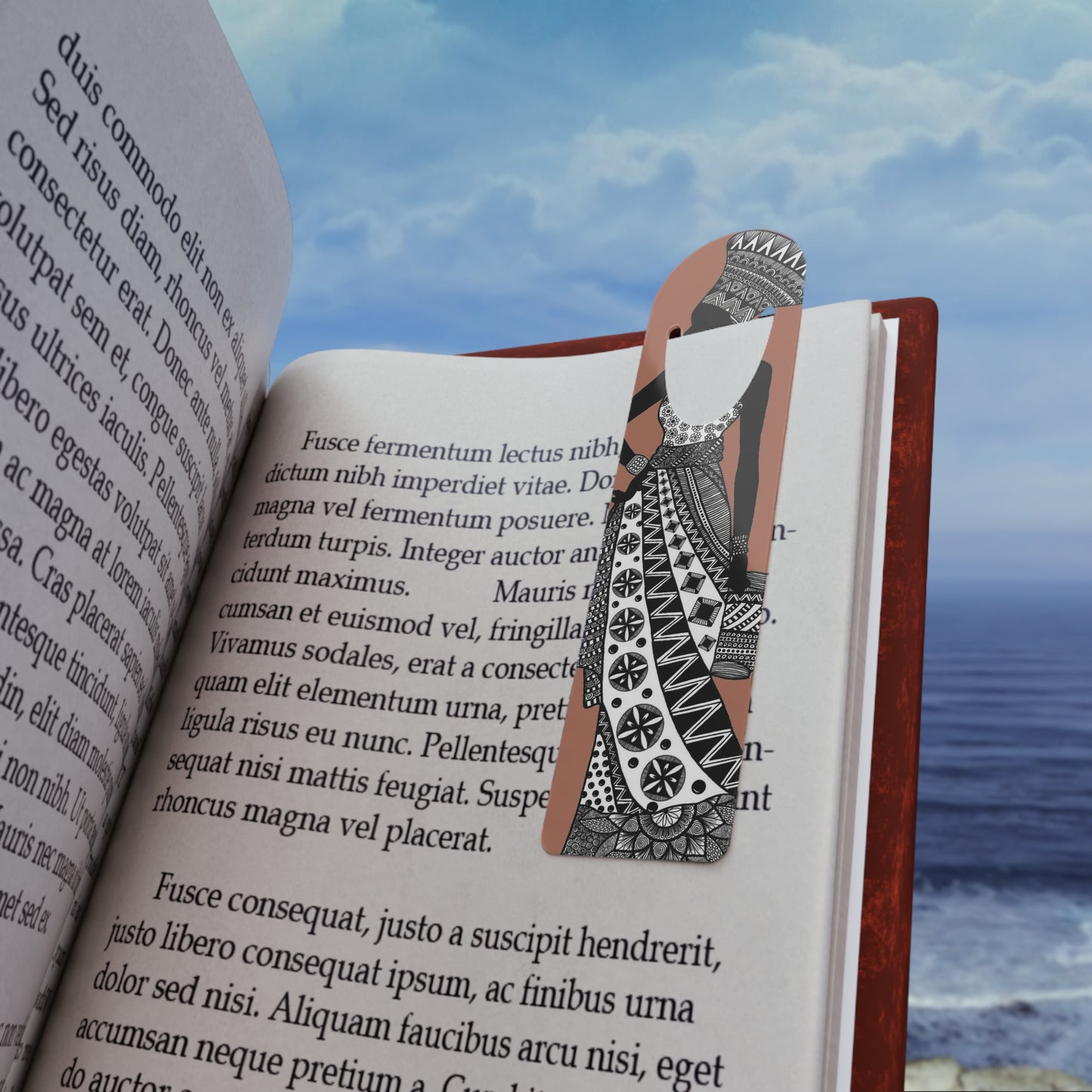 African Lady Print Bookmark,