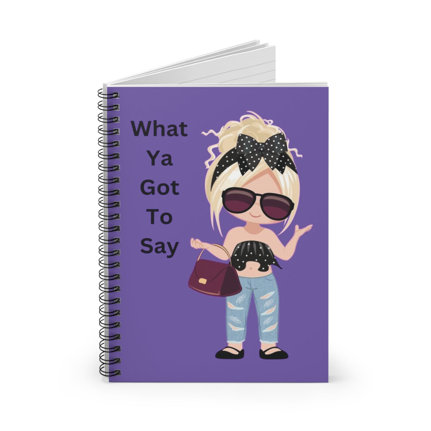 Youths Writing Journal, Children's Writing Notebook, Girls Stylish Notebook, Girl Power Journal, Youth Notebook, Youths Journal, Spiral Notebook - Ruled Line