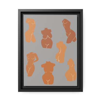 Female Body Abstract Picture, Female Body Form Wall Art