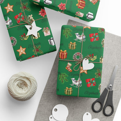 Christmas Wrapping Paper, Xmas Wrap, Festive Holiday Gift Wrap, Personalized Decorative Paper, Fun Gift Wrap, Custom Xmas Wrapping