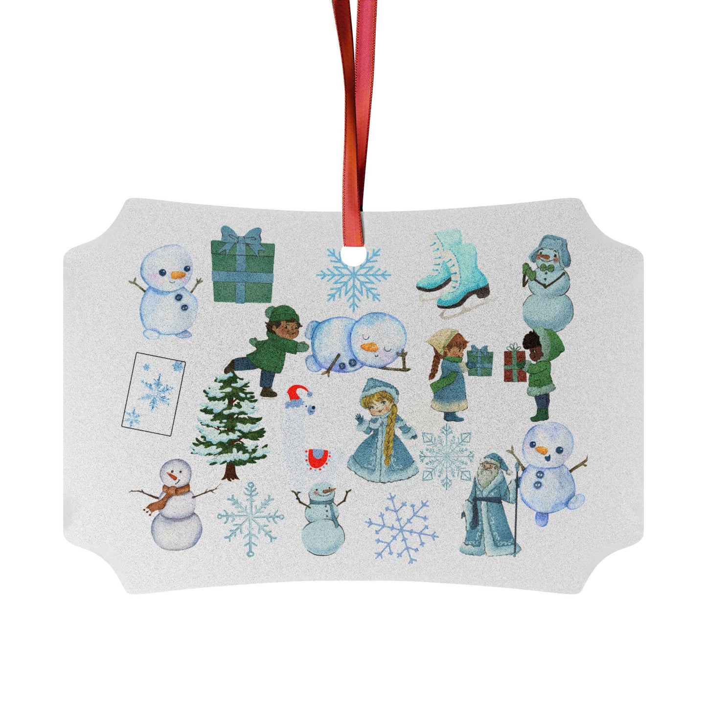 Frosty Scene Ornament, Snowy Scene Ornament, Holiday Cheer Ornament, Winter Theme Ornament, Winter Wonderland Ornament, Classic Holiday Ornament   Winter Theme Ornament 7326, Winter Wonderland Ornament 7519,