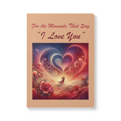 Whimsical Valentine Day Journal, Romantic Stationery Gift , Floral Heart Notebook, Valentine's Keepsake Book, Love Inspired Journal, Love Story Journal, Inside Prints Journal, Romantic Writing Journal, Couples Keepsake Journal