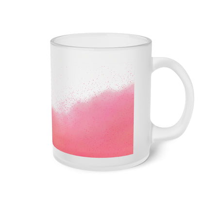 Frosted Glass Mug, mug, drink, cup, decorative mug, gift, see through, fun mug