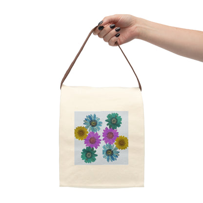 Canvas Lunch Bag With Strap, Food Bag