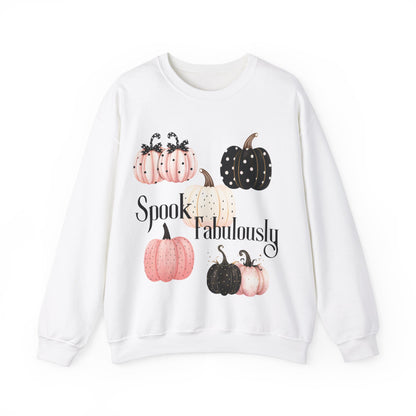 Spook Fabulously Halloween Sweatshirt, Halloween Pumpkin Sweatshirt, Fall Pumpkin Crewneck, Spooky Season Sweatshirt, Cozy Halloween Clothing, Vintage Halloween Sweatshirt, Autumn Pumpkin Sweatshirt, Jack O Lantern Sweatshirt