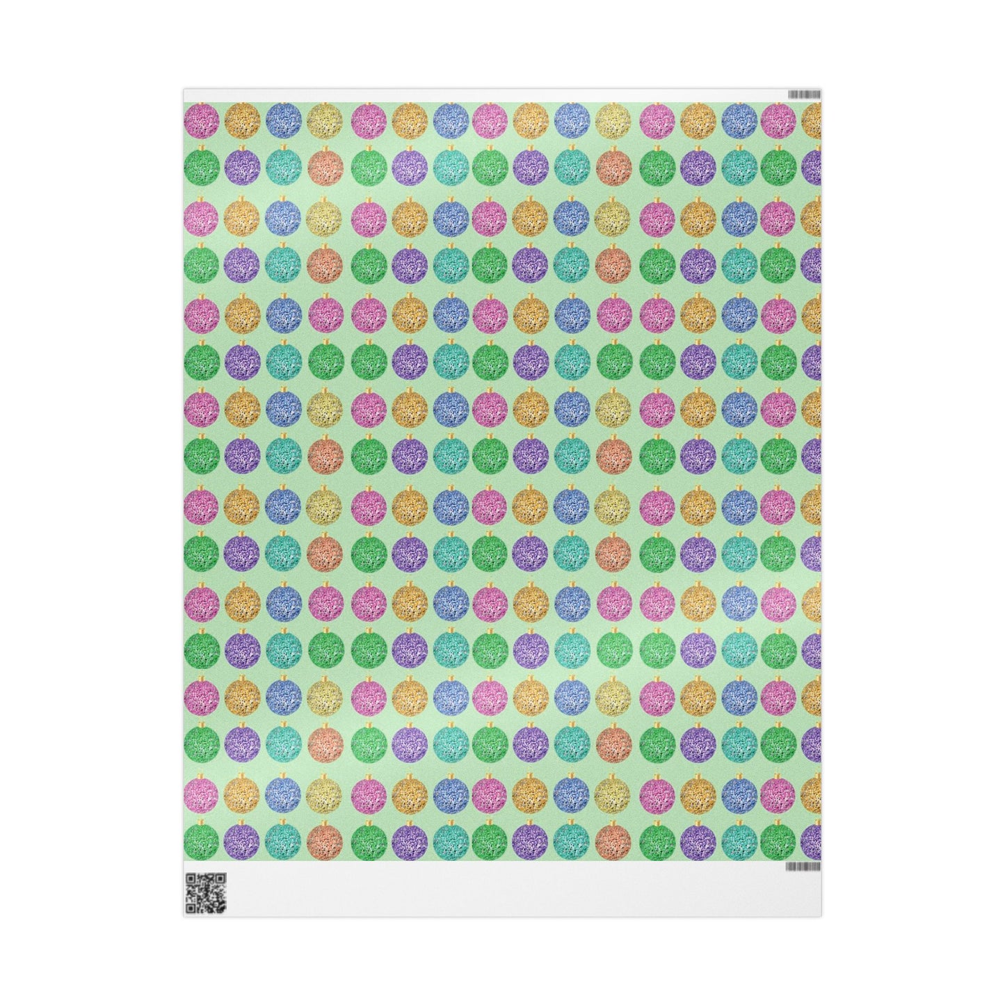 Christmas Bulb Wrapping Paper, Colorful Ornament Design Paper, Colorful Holiday Wrapping, Colorful Ornament Paper, Holiday Ornament Gift Wrap, Ornament Holiday Wrap, Ornament Wrap Paper, Merry Christmas Wrapping Paper