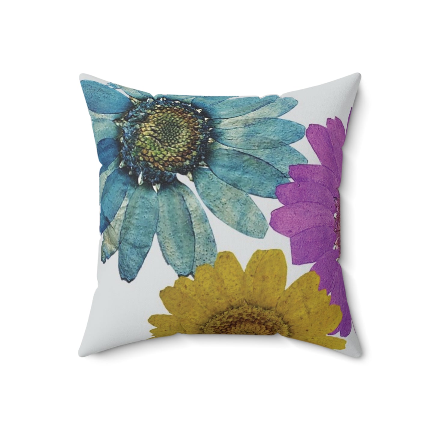 Sunflower Faux Suede Pillow, Suede Sunflower Throw Pillow, Suede Sunflower Pillow, Aesthetic Faux Suede Pillow, Square Faux Suede Flower Pillow, Faux Suede Flower Pillow, Floral Faux Suede Pillow