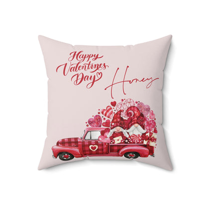 Valentine Spun Polyester Square Pillow