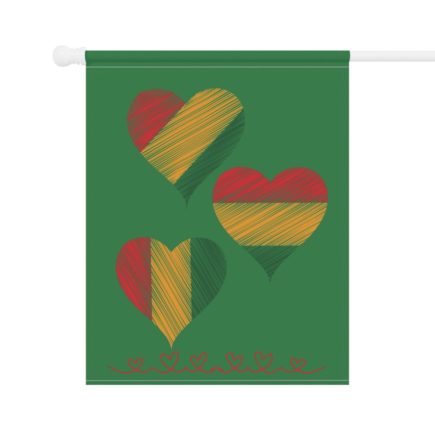 South African Garden & House Banner, African Garden Flag, South Africa Banner, South Africa Heart Flag