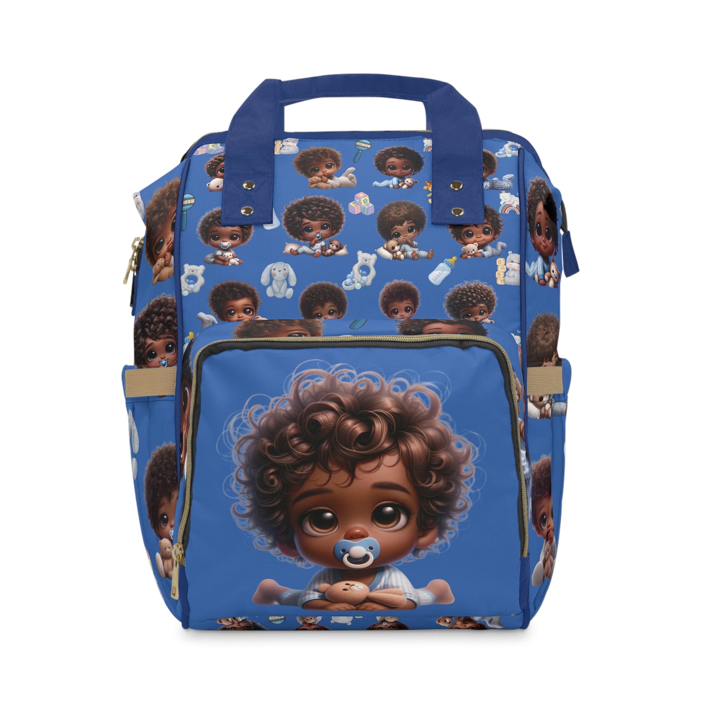 Multifunctional African Baby Boy Diaper Backpack