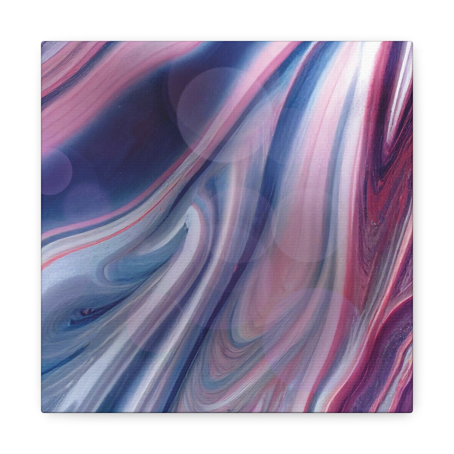 Purple Silk Design Canvas Wrap, Silky Purples Wall Art, Colorful Water Waves Décor, Pastel Wave Canvas Art, Purple Wall Wave Abstract. Abstract Hanging