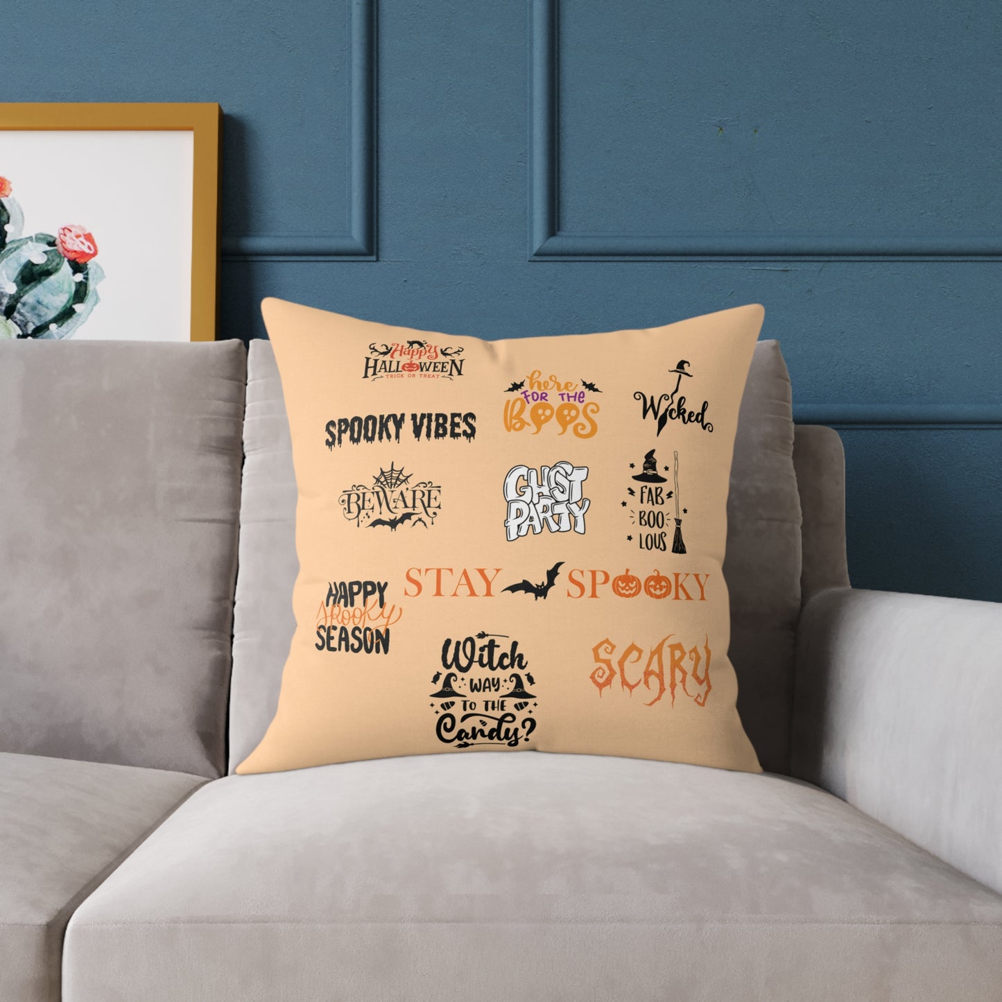 Halloween Phase Pillow, Halloween Quote Pillow, Festive Halloween Pillow, Halloween Deco Pillow, Halloween Couch Pillow,