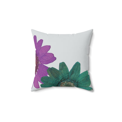Sunflower Faux Suede Pillow, Suede Sunflower Throw Pillow, Suede Sunflower Pillow, Aesthetic Faux Suede Pillow, Square Faux Suede Flower Pillow, Faux Suede Flower Pillow, Floral Faux Suede Pillow