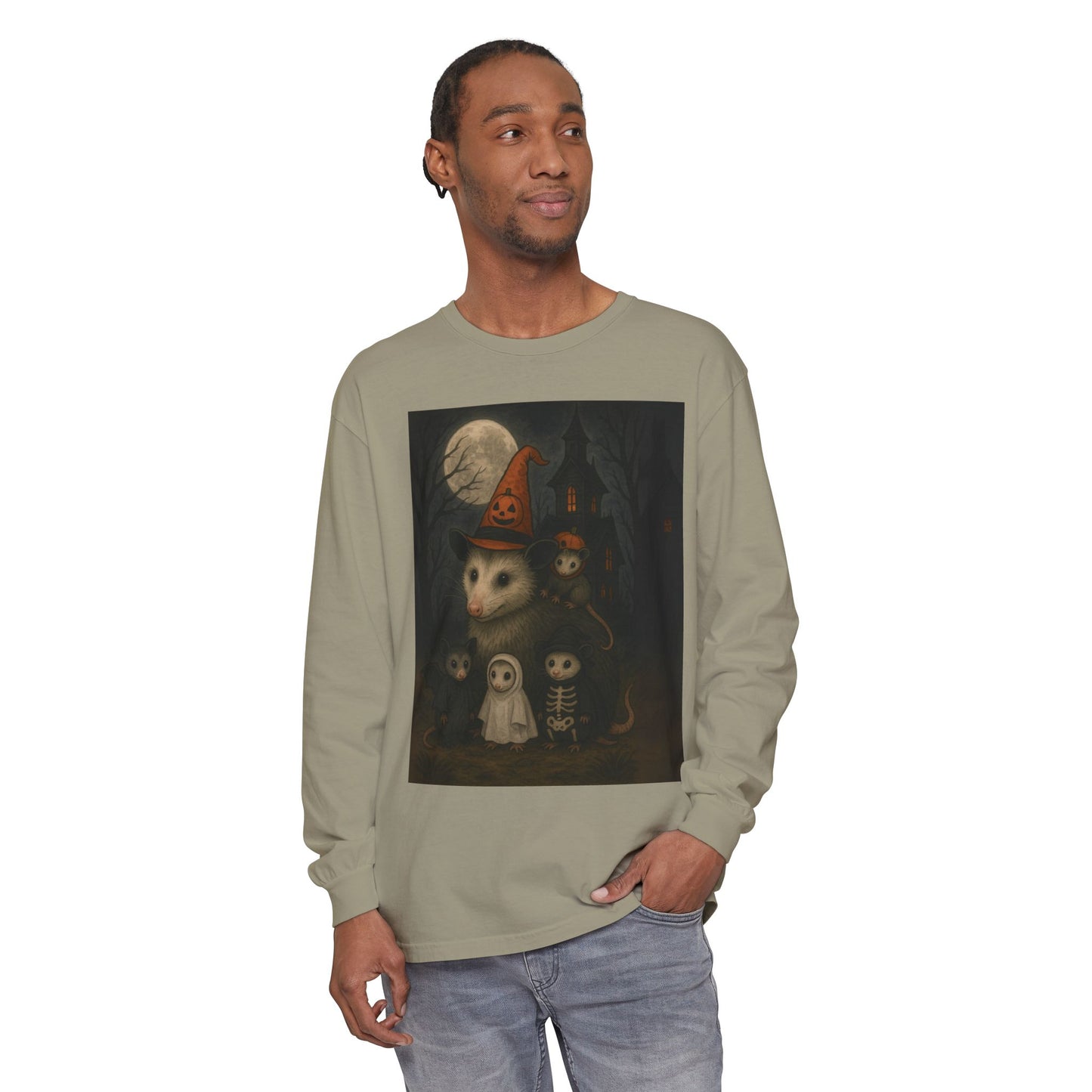 Possum Family Halloween Long Sleeve Tee