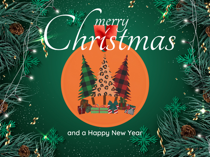 Plaid Trees Acrylic Ornament
