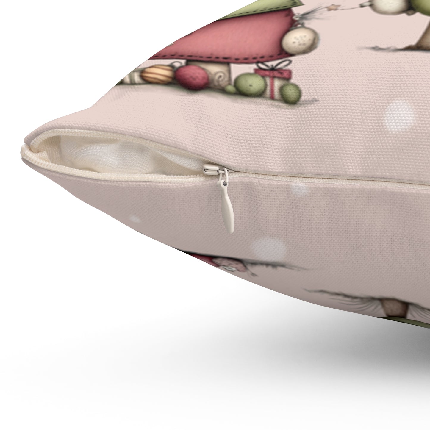 Whimsical Christmas Tree Throw Pillow – Soft Pastel Holiday Cushion | Festive Cozy Winter Decor | Christmas Gift for Her