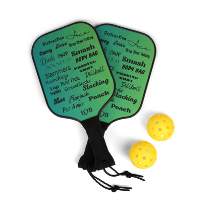 Pickleball Pickleball Starter Kit, Lightweight Pickleball Paddle, Fun Pickleball Set, Unique Pickleball Gear, Pickleball Kit, Fun Pickleball Paddles, Pickleball Designed Paddles, Custom Pickleball Paddle, Pickleball Paddle Set