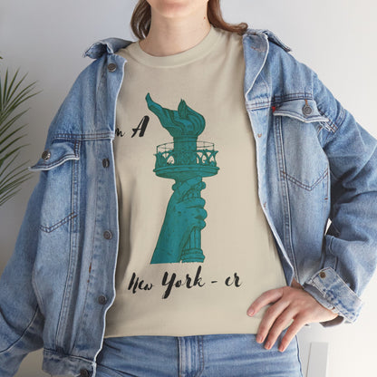 N Y Tee Shirt, I'm A New Yorker Shirt, Minimalist New York Tee Shirt, New York Liberty Tee, Statue of Liberty Tee Shirt, I Love New York Tee