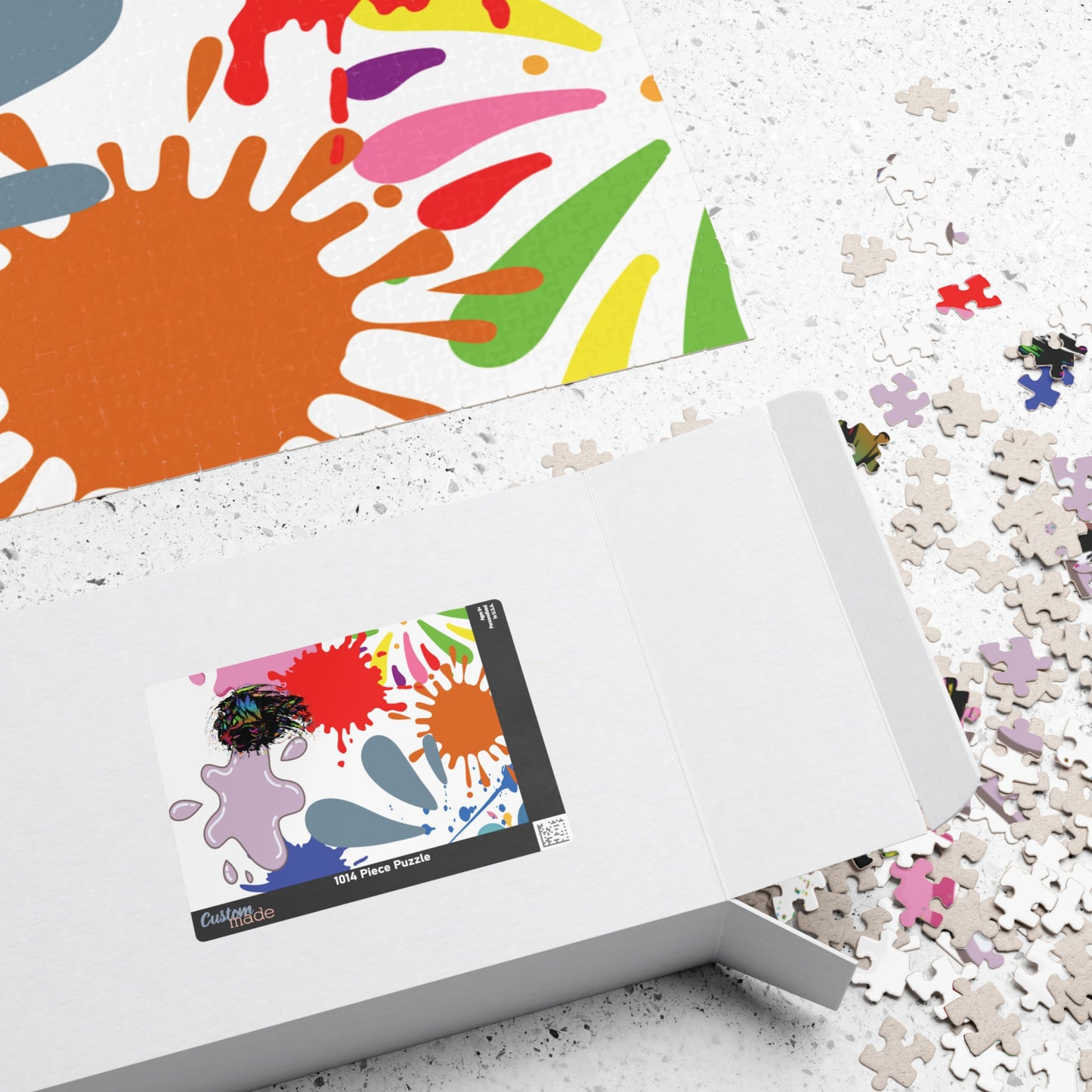 Splash Of Color Puzzle, Trauma Puzzle, Splatter Art Puzzle, Paint Splatter Puzzle, Confetti Puzzle, Abstract Jigsaw Puzzle,   Vibrant Puzzle