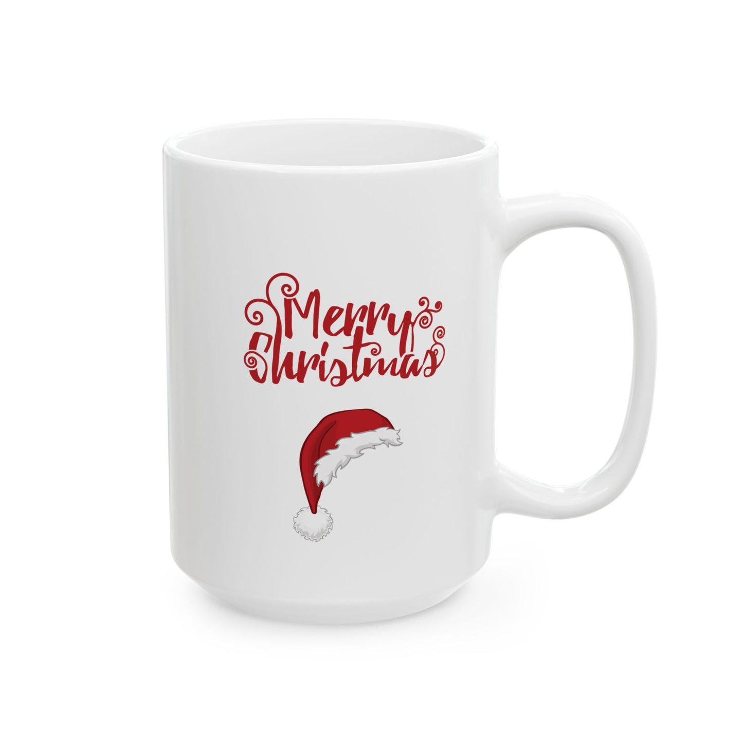 Merry Christmas Santa Hat Mug, Holiday Hat Coffee Mug, Xmas Santa Hat Mug, Santa Hat Coffee Mug, Holiday Santa Hat Mug, Red Hat Mug.