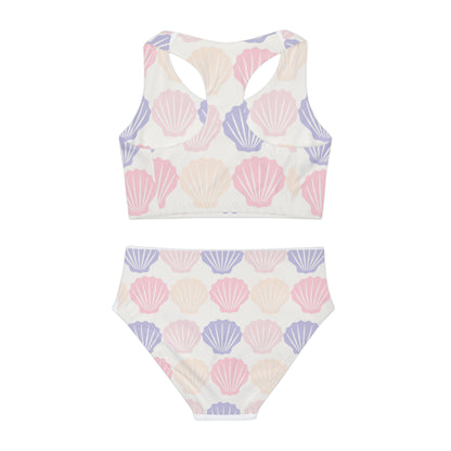 Girls Two Piece Swimsuit (AOP)