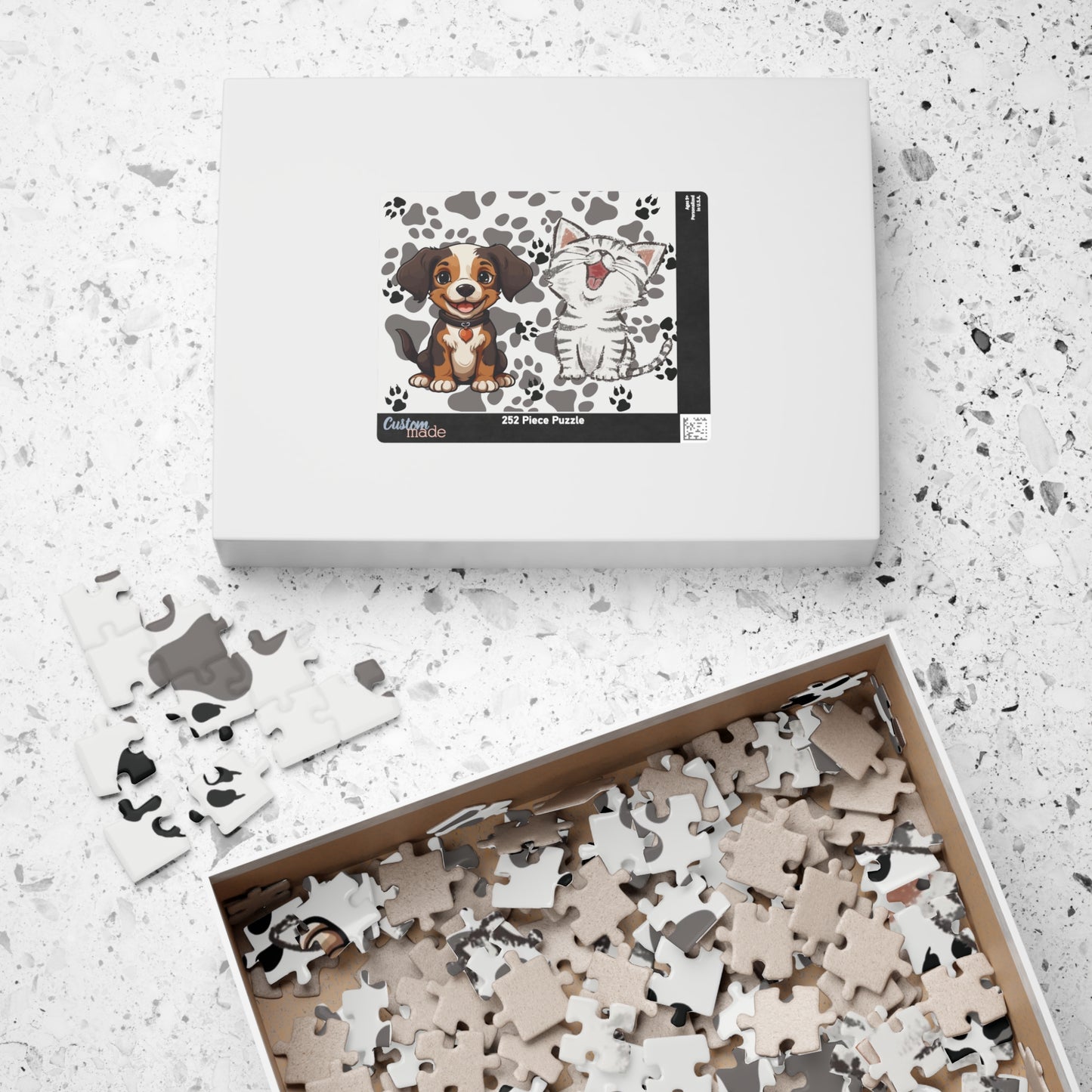 Kids Pet Jigsaw, Dog Cat Puzzle, Cool jigsaw, Puzzle for Teens, Fun Animal Jigsaw, Pet Jigsaw, Fun Brain Game, Challenging Puzzle