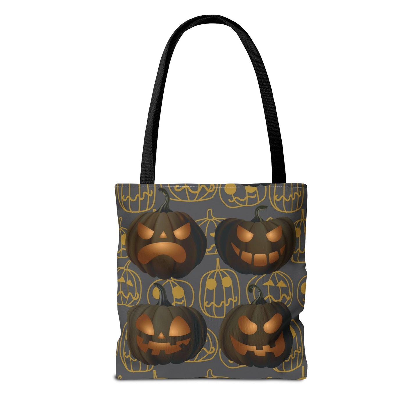 Pumpkin Tote Bag, Jack O Lantern Pumpkin Tote, Scary Pumpkin Bag, Halloween Pumpkin Canvas Gift Bag, Pumpkin Candy Tote, Spooky Pumpkin Bag