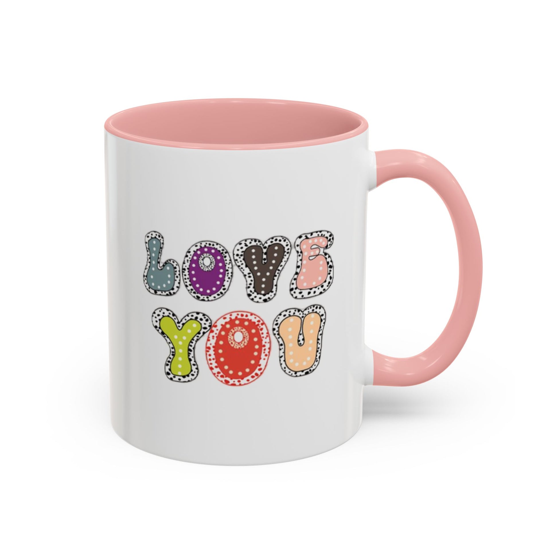 Love You Color Accent Mug