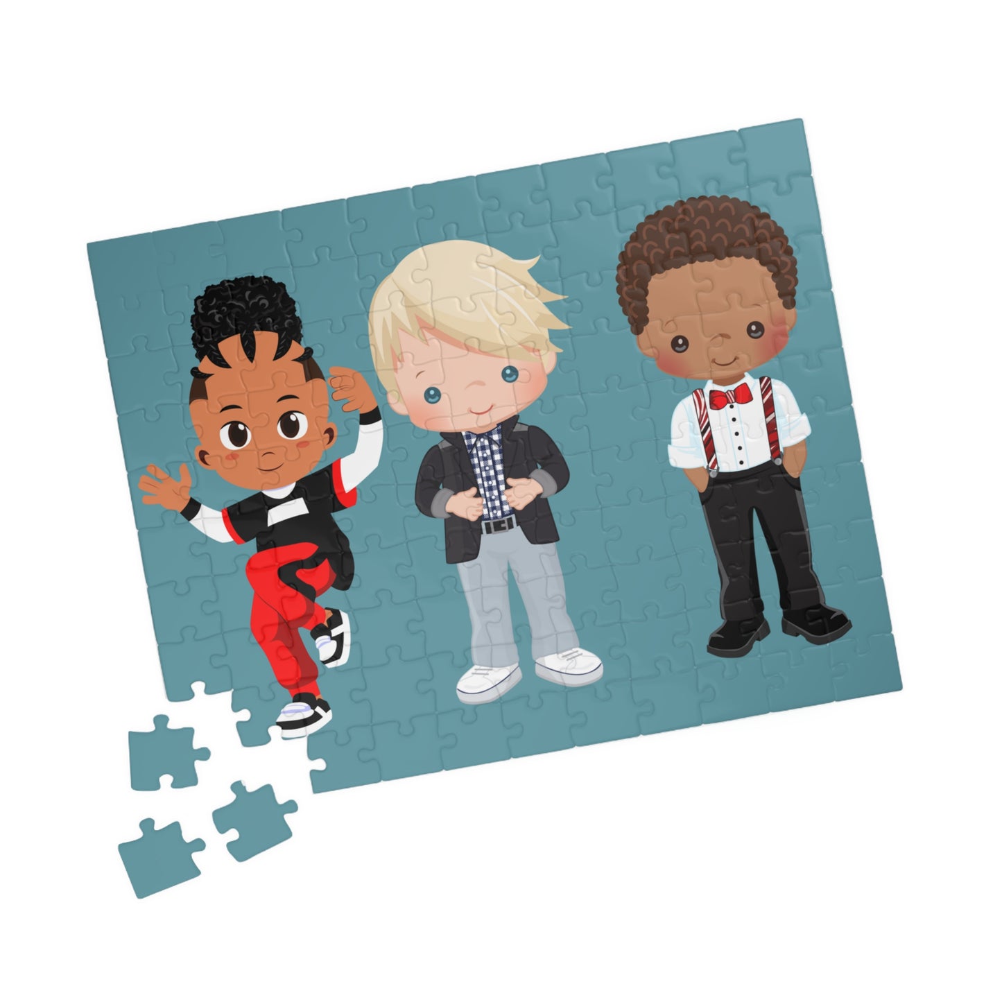 Brothers Jigsaw, African American Boys Puzzle, School Boy Puzzle, Friends Jigsaw, Playful Jigsaw, Jigsaw Puzzle For Boys, Boys Jigsaw Puzzle
