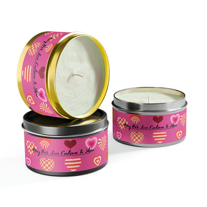 Love Themed Scented Tin Candles