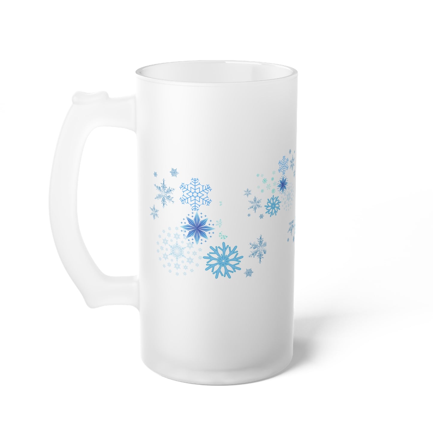 Frosted Glass Beer Mug, cold drinks, cups, kitchen ware, fun graphic, decorative mug