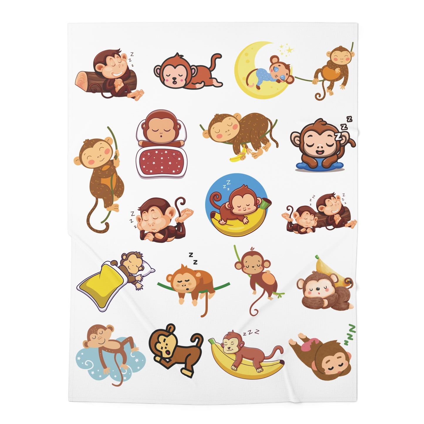 Monkey Baby Blanket, Monkey Swaddle Blanket,  Blanket, Monkey Baby Swaddle, Nursery Monkey Blanket, Baby Monkey Blanket, Cozy Monkey Blanket