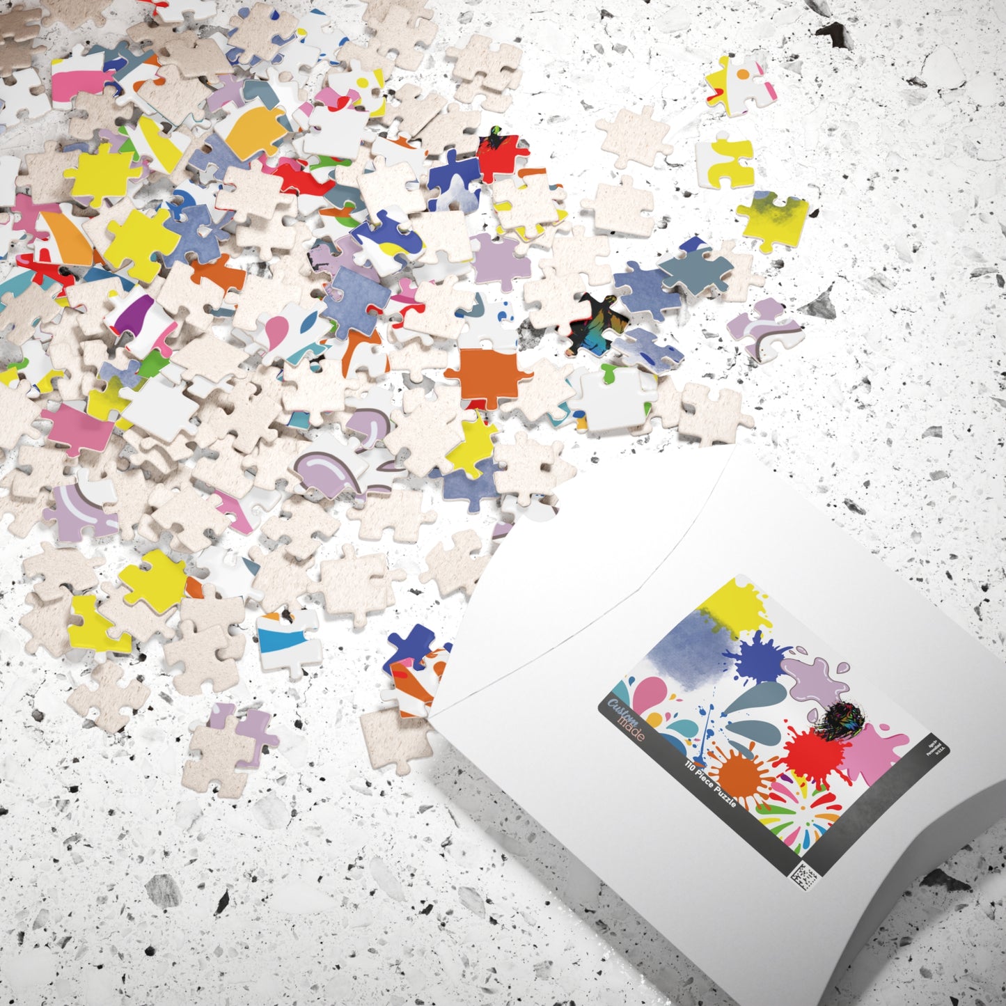 Splash Of Color Puzzle, Trauma Puzzle, Splatter Art Puzzle, Paint Splatter Puzzle, Confetti Puzzle, Abstract Jigsaw Puzzle,   Vibrant Puzzle