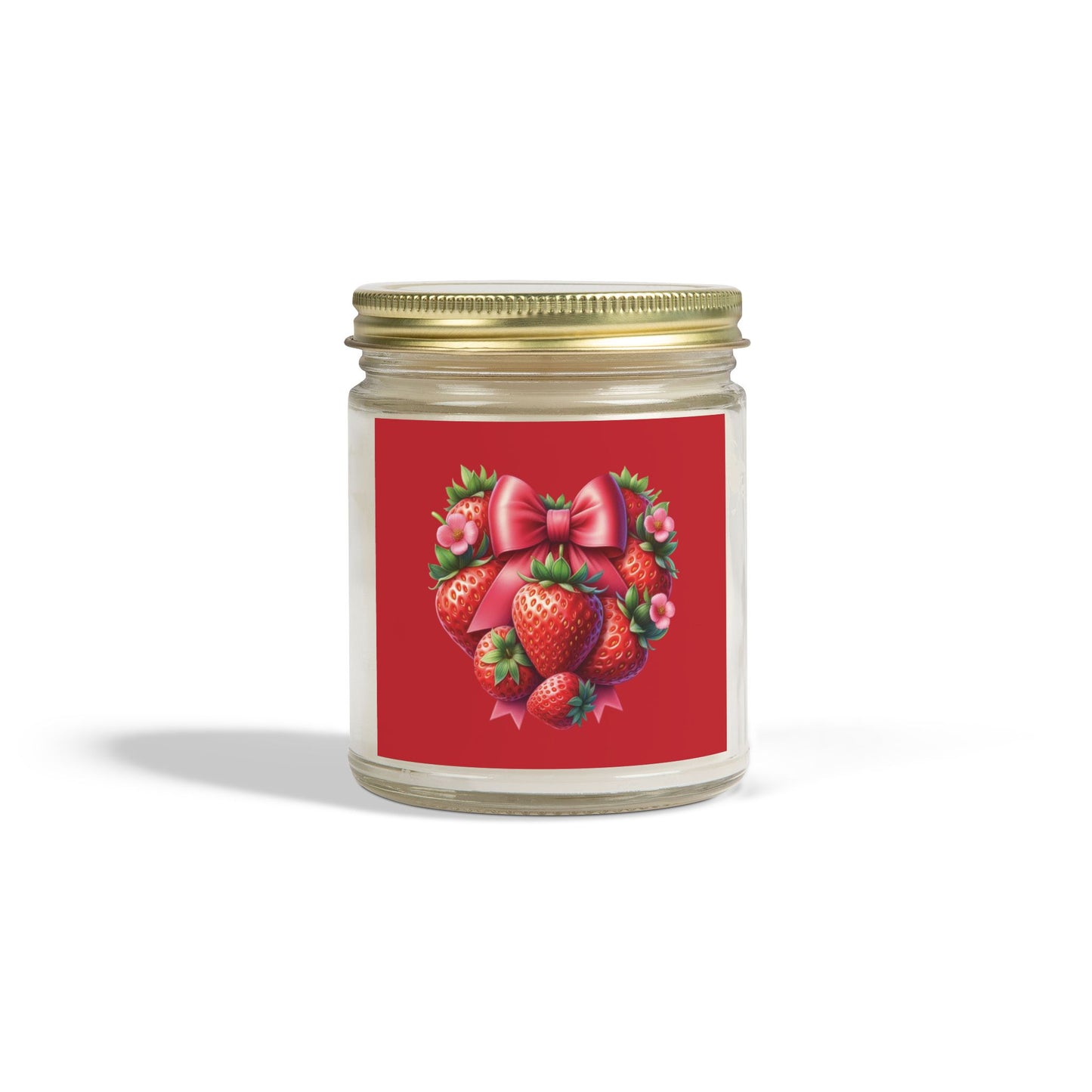 Strawberry Design Candle, Strawberry Heart Candle, Personal Love Candle, Sweetheart Candle, Relationship Candle,Valentine's Day Heart Candle