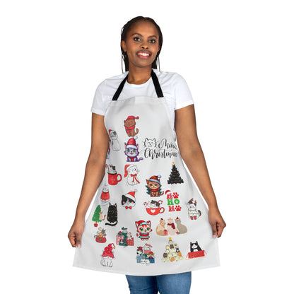 Meow Christmas Cooking Apron