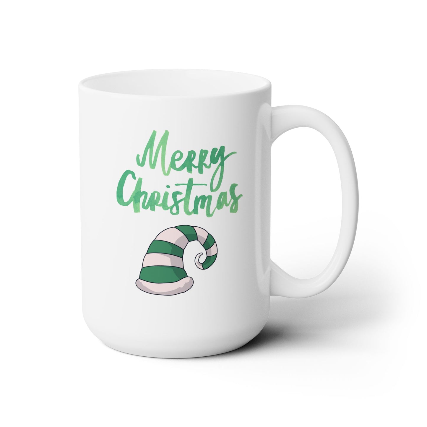 Merry Christmas Santa Hat Mug, Holiday Hat Coffee Mug, Xmas Santa Hat Mug, Santa Hat Coffee Mug, Holiday Santa Hat Mug, 15 Oz Santa Hat Mug.