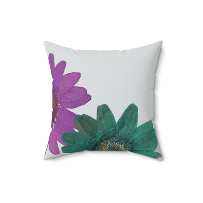 Sunflower Faux Suede Pillow, Suede Sunflower Throw Pillow, Suede Sunflower Pillow, Aesthetic Faux Suede Pillow, Square Faux Suede Flower Pillow, Faux Suede Flower Pillow, Floral Faux Suede Pillow