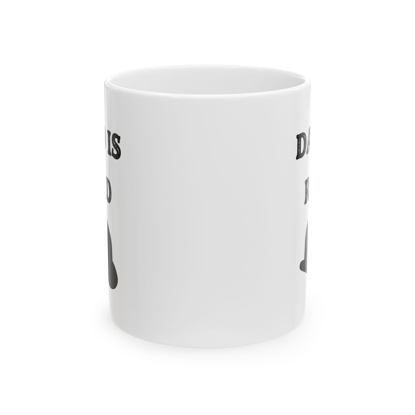 Fathers Dad Is Rad Coffee Mug, Best Dad Is Rad Mug, Best Dad Rad Mug, Hat Design On Dad Mug, Dad Coffee Mug With Hat. My Dad Is Rad Mug.