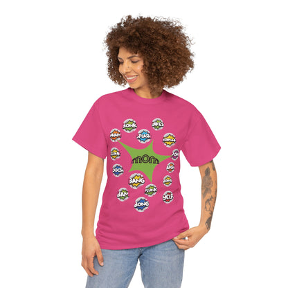 Comic Book Mom Tee, Super Mom Comic Tee, Mom Pop Art T Shirt, Action Bubble Shirt, Mom Comic Tee, Mother's Day Word Tee, Mom Word Tee.